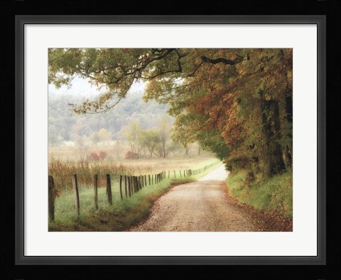 Framed Autumn on a Country Road Print