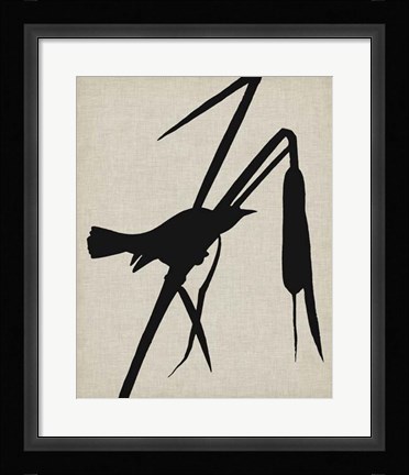Framed Audubon Silhouette II Print