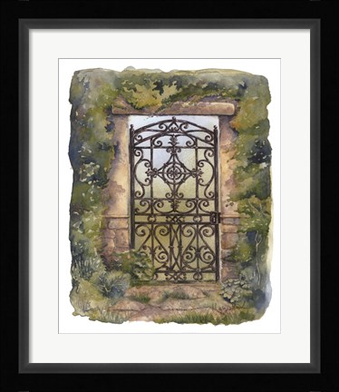 Framed Iron Gate III Print