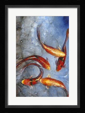 Framed Graceful Koi I Print