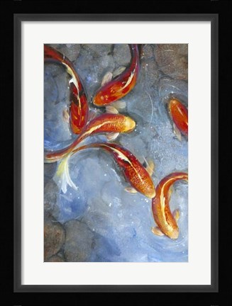 Framed Graceful Koi II Print