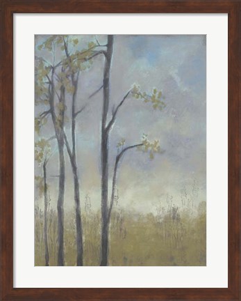 Framed Tree-Lined Wheat Grass II Print