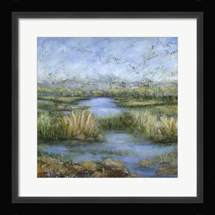 Framed Marshland II Print