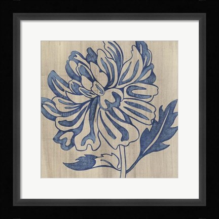 Framed Indigo Mum Print