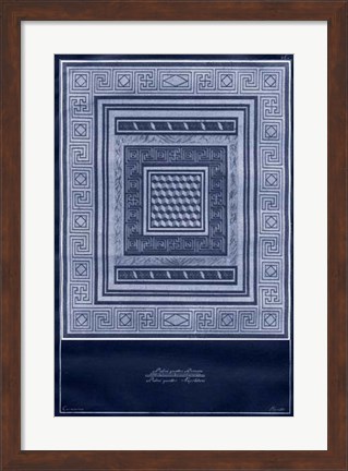Framed Indigo Tile III Print