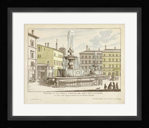 Framed Fountains of Rome IV Print