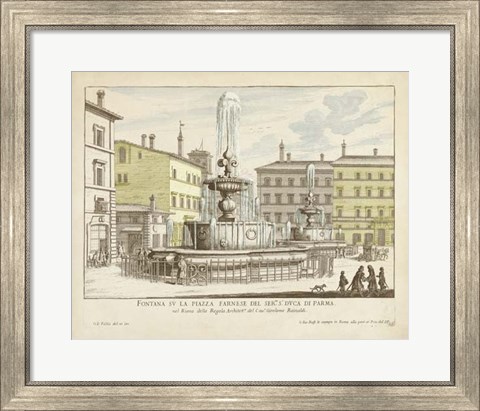 Framed Fountains of Rome IV Print