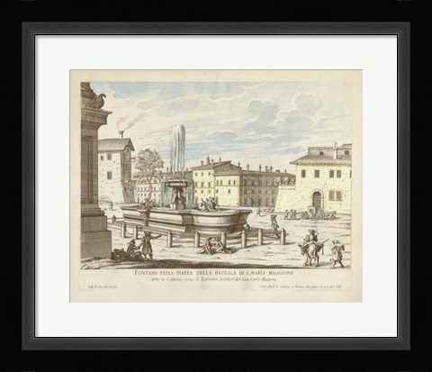 Framed Fountains of Rome VI Print