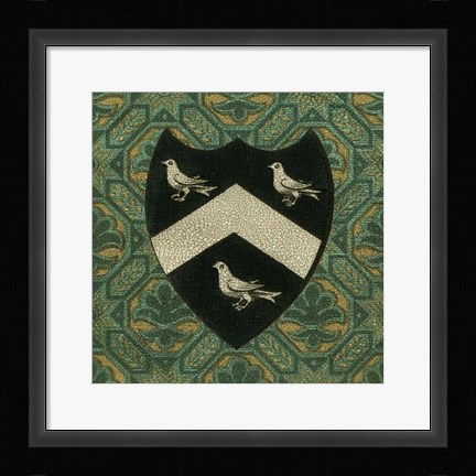 Framed Noble Crest II Print
