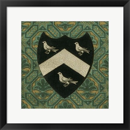 Framed Noble Crest II Print
