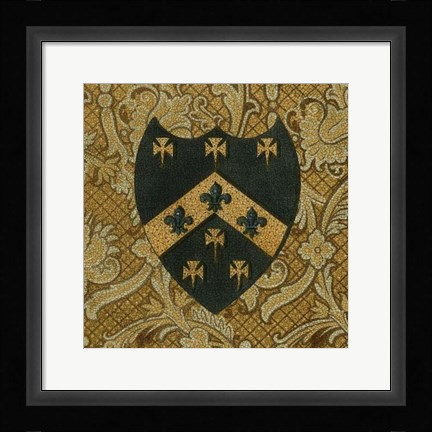 Framed Noble Crest IV Print