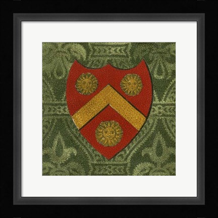 Framed Noble Crest V Print