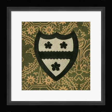 Framed Noble Crest VI Print