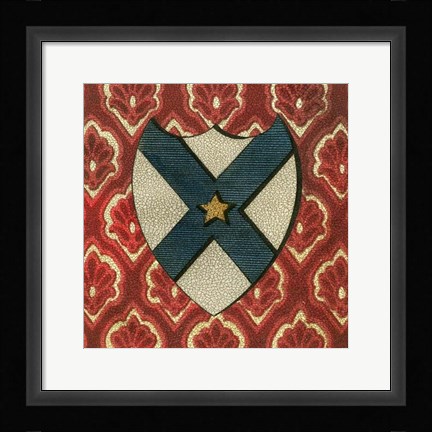 Framed Noble Crest VII Print