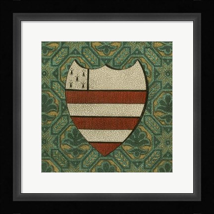 Framed Noble Crest VIII Print