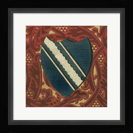 Framed Noble Crest IX Print