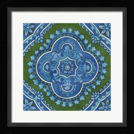 Framed Rhapsody Tile I Print