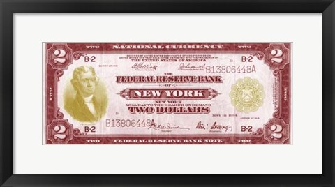 Framed Modern Currency I Print