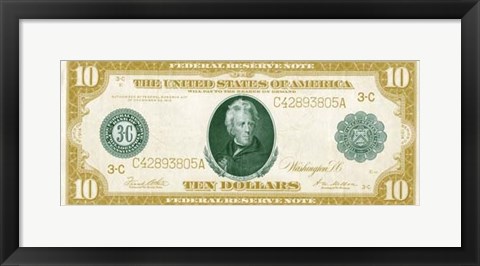 Framed Modern Currency III Print