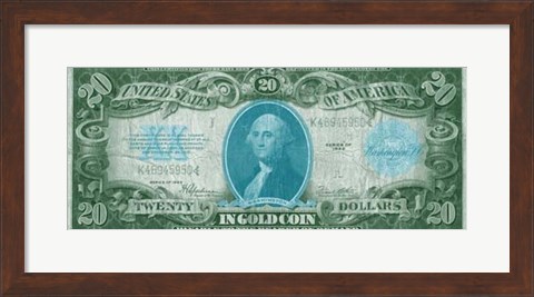 Framed Modern Currency V Print