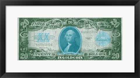 Framed Modern Currency V Print