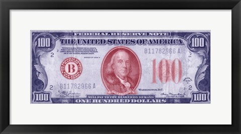 Framed Modern Currency VIII Print