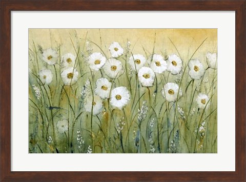 Framed Daisy Spring I Print