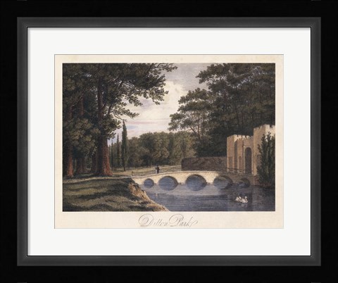 Framed English Countryside II Print