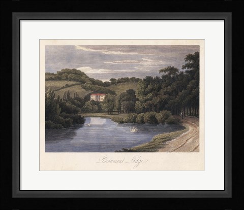 Framed English Countryside III Print