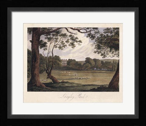Framed English Countryside IV Print