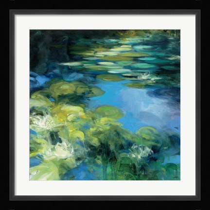Framed Water Lilies II Print