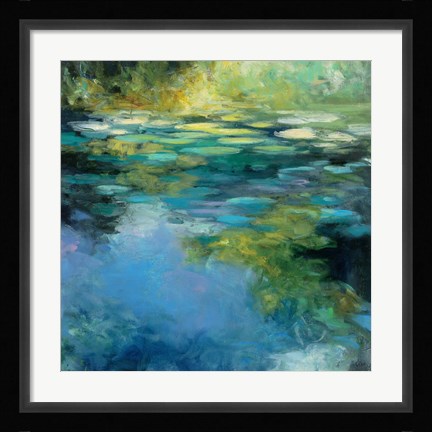 Framed Water Lilies III Print