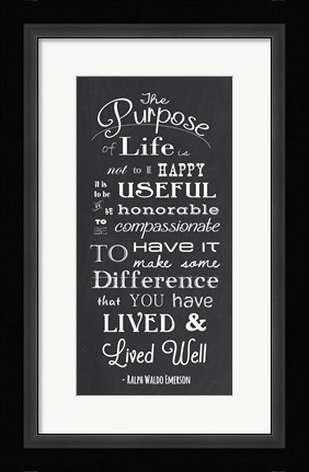 Framed Purpose Print