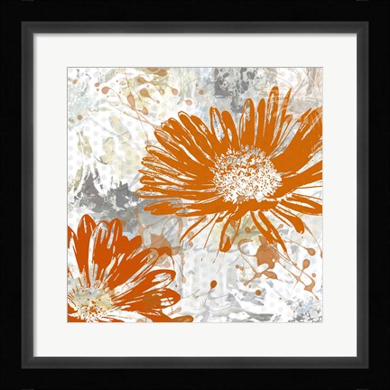 Framed Upsy Daisy I Print