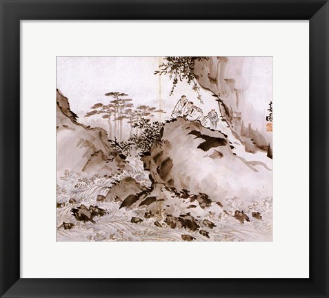 Framed Yi Han-cheol - drawing Print