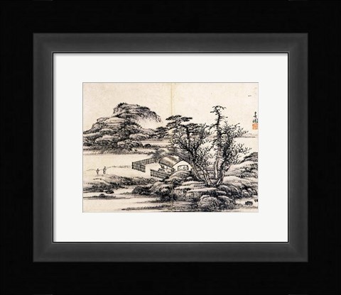 Framed Yi Han-cheol Print