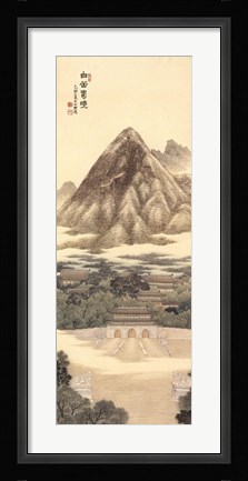 Framed Spring Dawn at Mt. Baegak Print