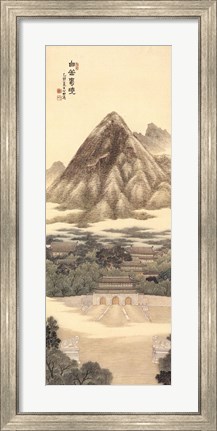 Framed Spring Dawn at Mt. Baegak Print