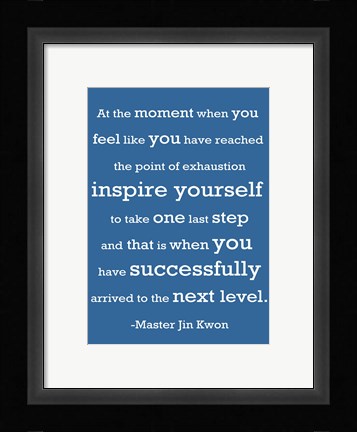 Framed Take One Last Step Print