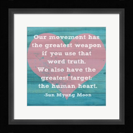 Framed Human Heart Print