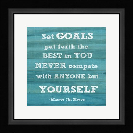 Framed Set Goals square Print