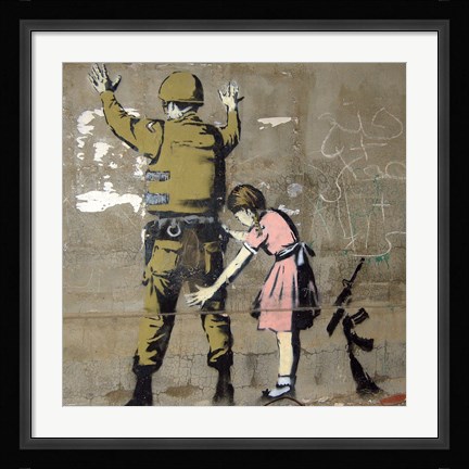 Framed Bethlehem Wall Graffiti Print