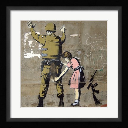 Framed Bethlehem Wall Graffiti Print