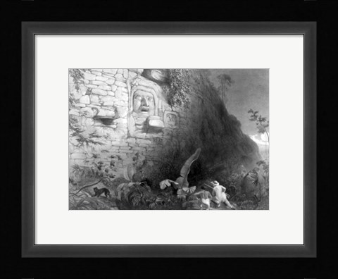 Framed Monument of the Ancient Mayan Race, Quirigua, Guatemala Print