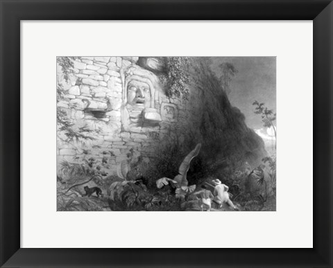 Framed Monument of the Ancient Mayan Race, Quirigua, Guatemala Print