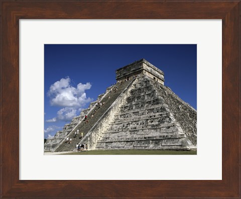 Framed El Castillo Pyramid Print