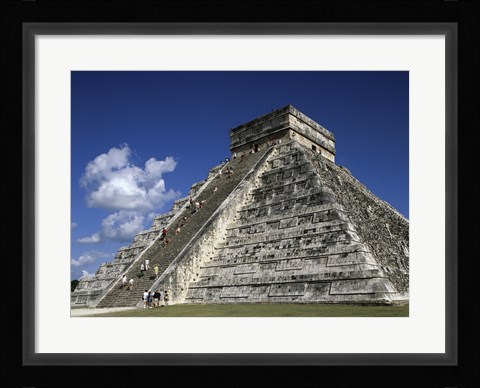 Framed El Castillo Pyramid Print