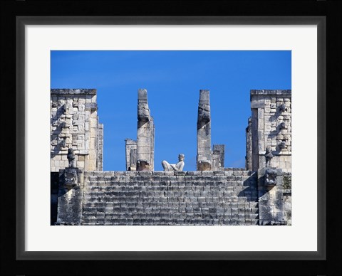 Framed Chac Mool Temple of the Warriors Chichen Itza Print