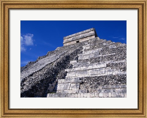 Framed El Castillo Chichen Itza up close Print