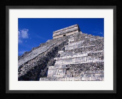 Framed El Castillo Chichen Itza up close Print